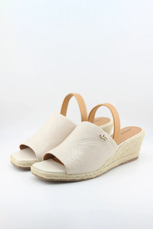 Jorge Bischoff Textured Wedge Espadrille Slingback Sandals